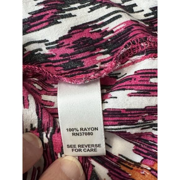 Catos Women’s Size M 1/4 Button Up Sleeveless Blouse Flowy Lightweight - Picture 9 of 10